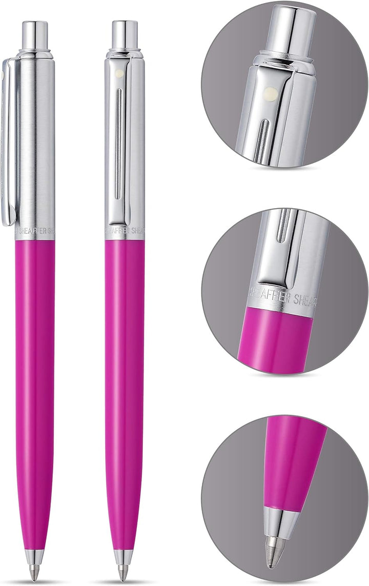 Sheaffer Sentinel Ballpoint Pen, Fuchsia & Chrome, No Box