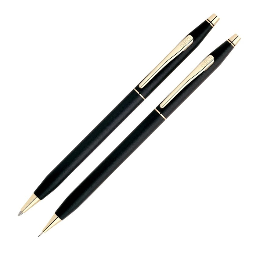Cross Classic Century Pen & Pencil Set, Black & Gold
