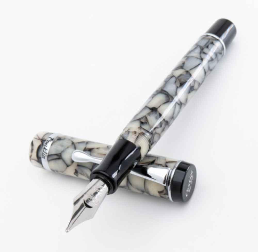 Conklin Duragraph Cracked Ice Fountain Pen, Medium Nib