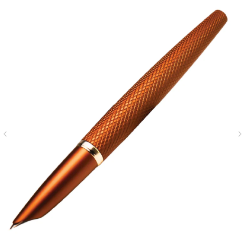 Diplomat Viper Fountain Pen, Brown Guilloche