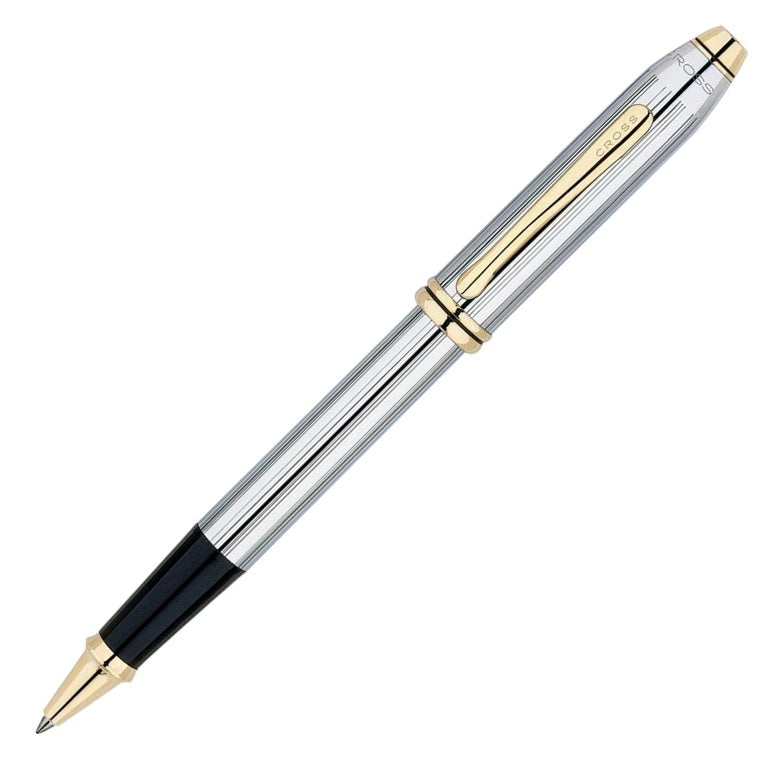 Cross Townsend Rollerball Pen, Medalist Chrome & Gold