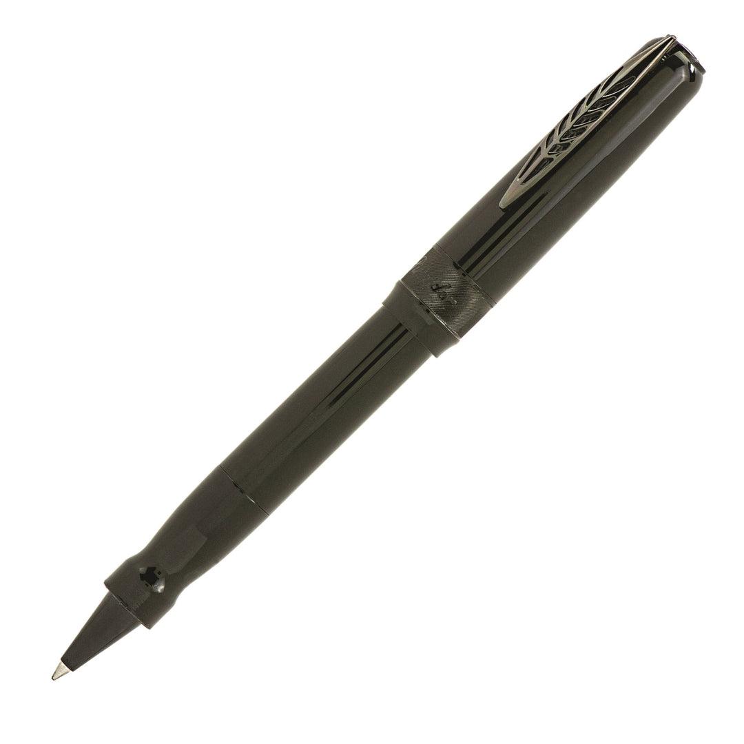 Pineider La Grande Bellezza Rocco Rollerball Pen, Black/Black Trim