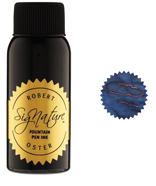 Robert Oster Fountain Pen Ink Bottle, 50ml, Blue Martini