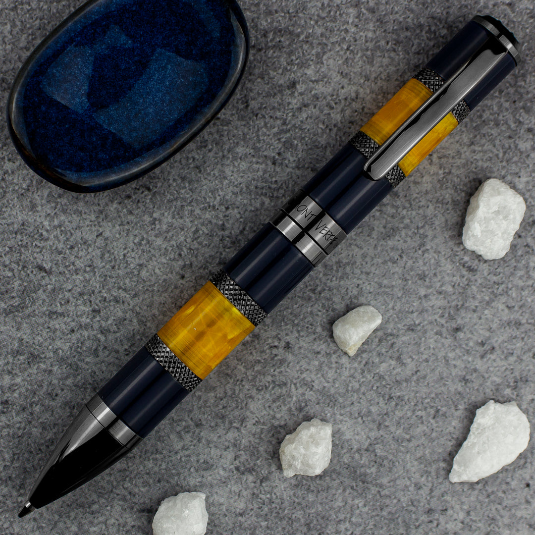 Monteverde Regatta Sport Ballpoint Pen, Blue & Yellow