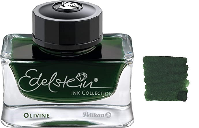 Pelikan Edelstein Fountain Pen Ink Bottle, 50ml, Olivine