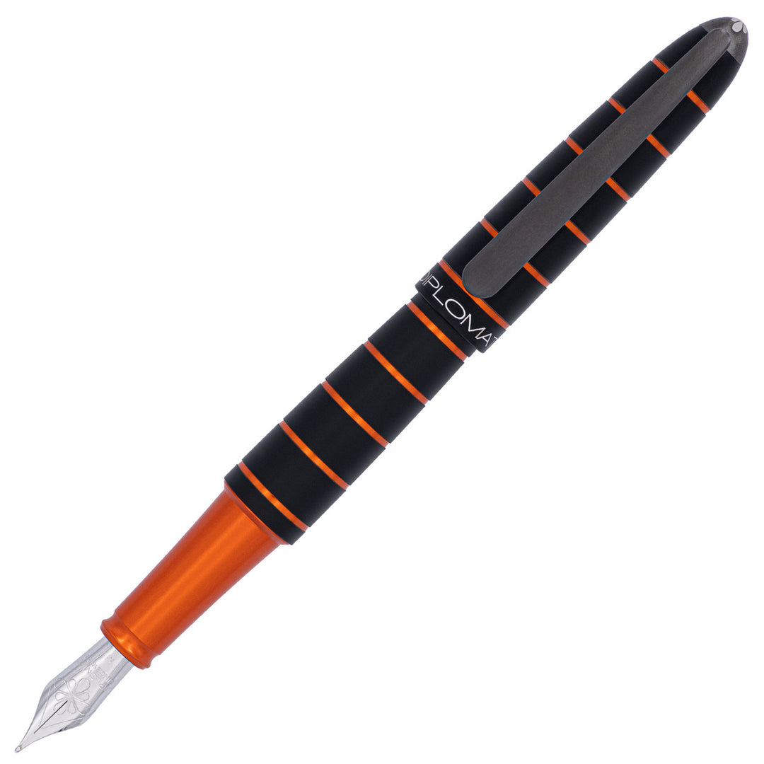Diplomat Elox Fountain Pen Gift Set, Black & Orange