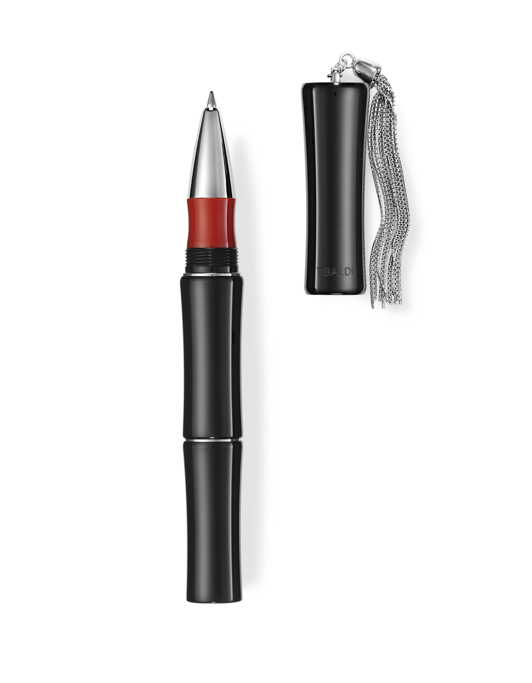 tibaldi-bamboo-black-resin-rollerball-pen-pensavings