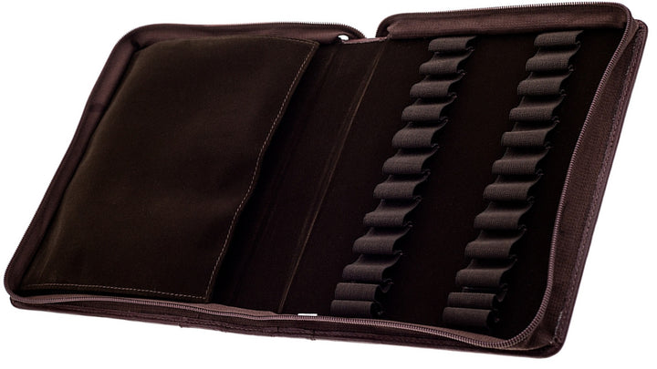 Girologio Zippered Leather Pen Case, 24 Pens