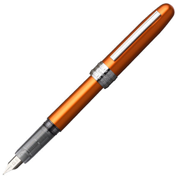 platinum-plaisir-orange-fountain-pen-pensavings
