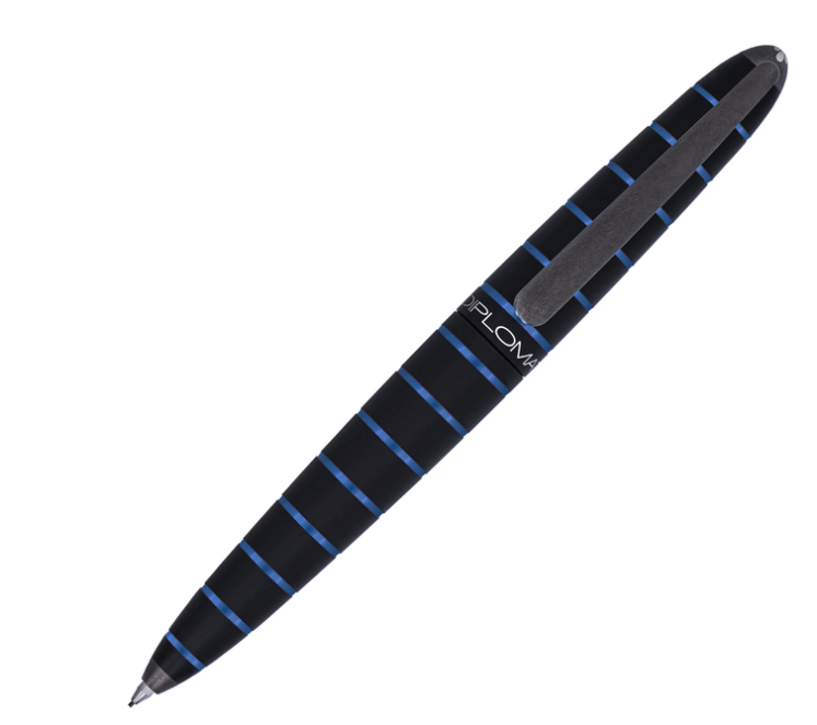 diplomat-elox-ring-black-blue-mechanical-pencil-pensavings