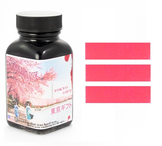 Noodlers Fountain Pen Ink Bottle - Tokyo Gift, Cherry Blossom Pink