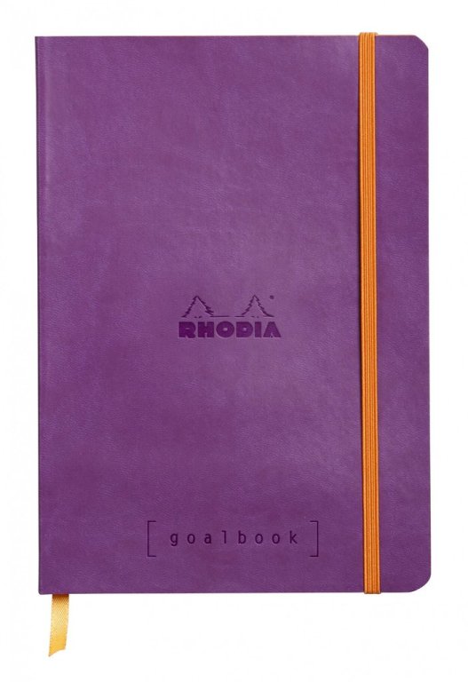 Rhodia Goalbook Journal, Dot Grid Paper, A5 Size, Purple - Pen Savings