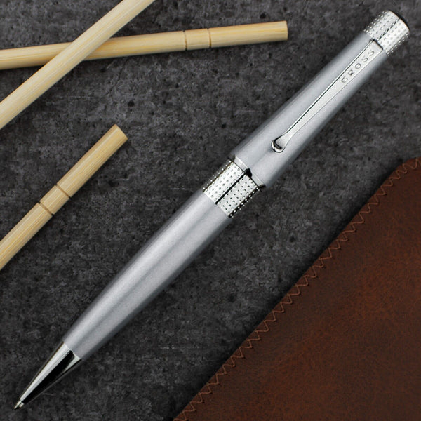 Cross Beverly Ballpoint Pen, Light Blue & Chrome, No Box