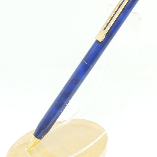 Sheaffer Targa Mechanical Pencil, Blue Marble & Gold, USA Made, No Box