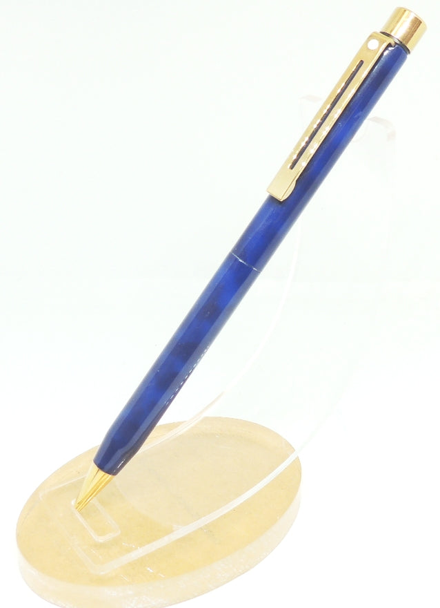 Sheaffer Targa Mechanical Pencil, Blue Marble & Gold, USA Made, No Box