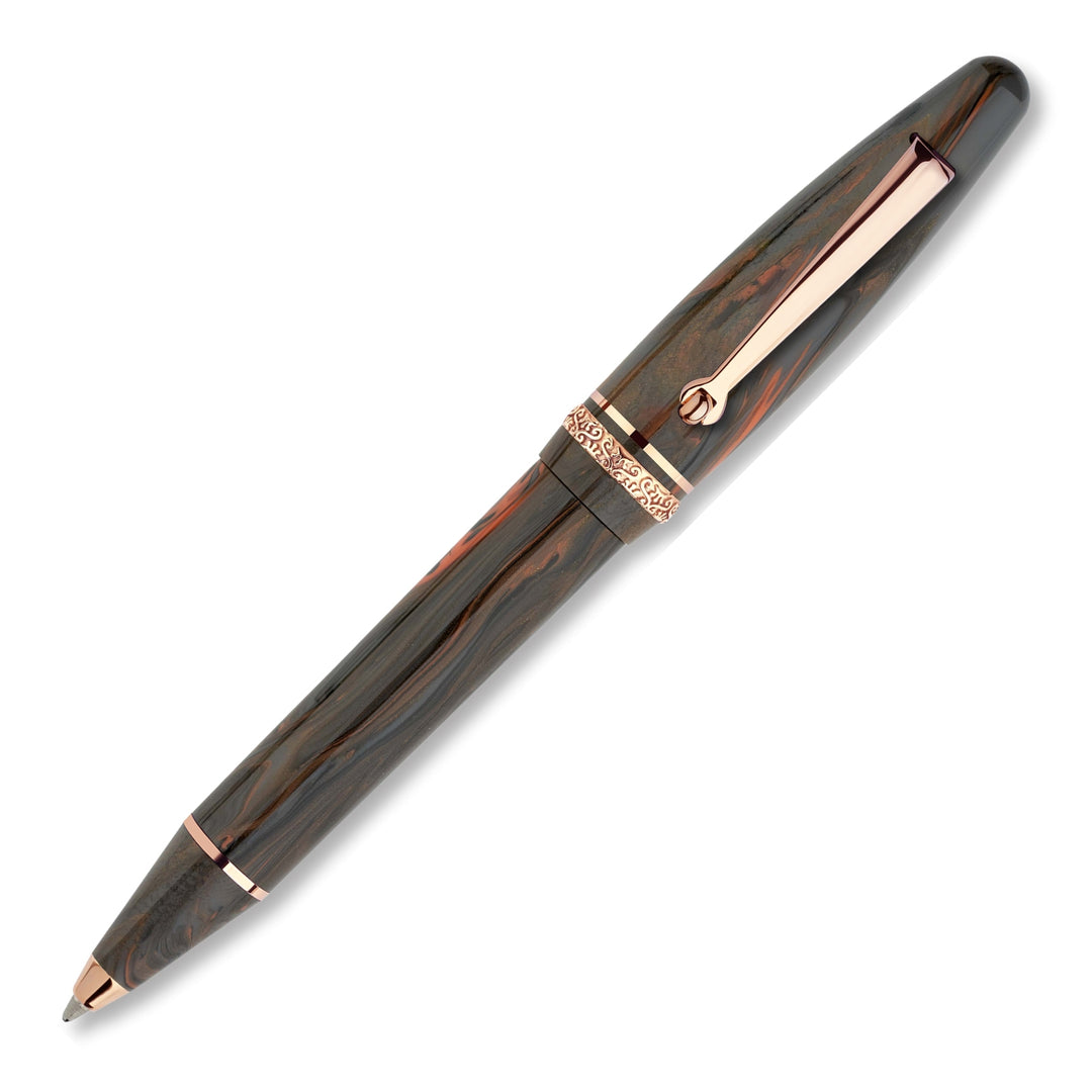 Maiora Ultra Ogiva Golden Age Ballpoint Pen, Earth & Rose Gold