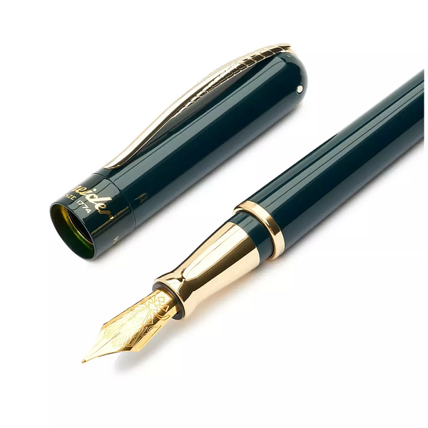 Pineider Avatar Anniversary Collection Fountain Pen, Black & Yellow Gold