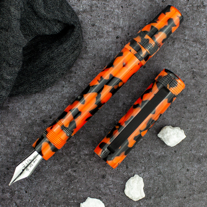 Tibaldi Perfecta LP Vinyl Orange Fountain Pen