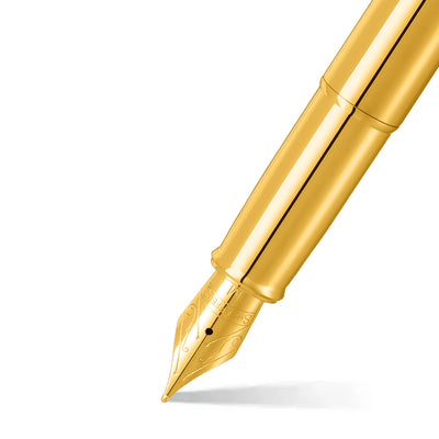 Sheaffer 100 Fountain Pen, Gold Plated w/ Gold PVD Trim