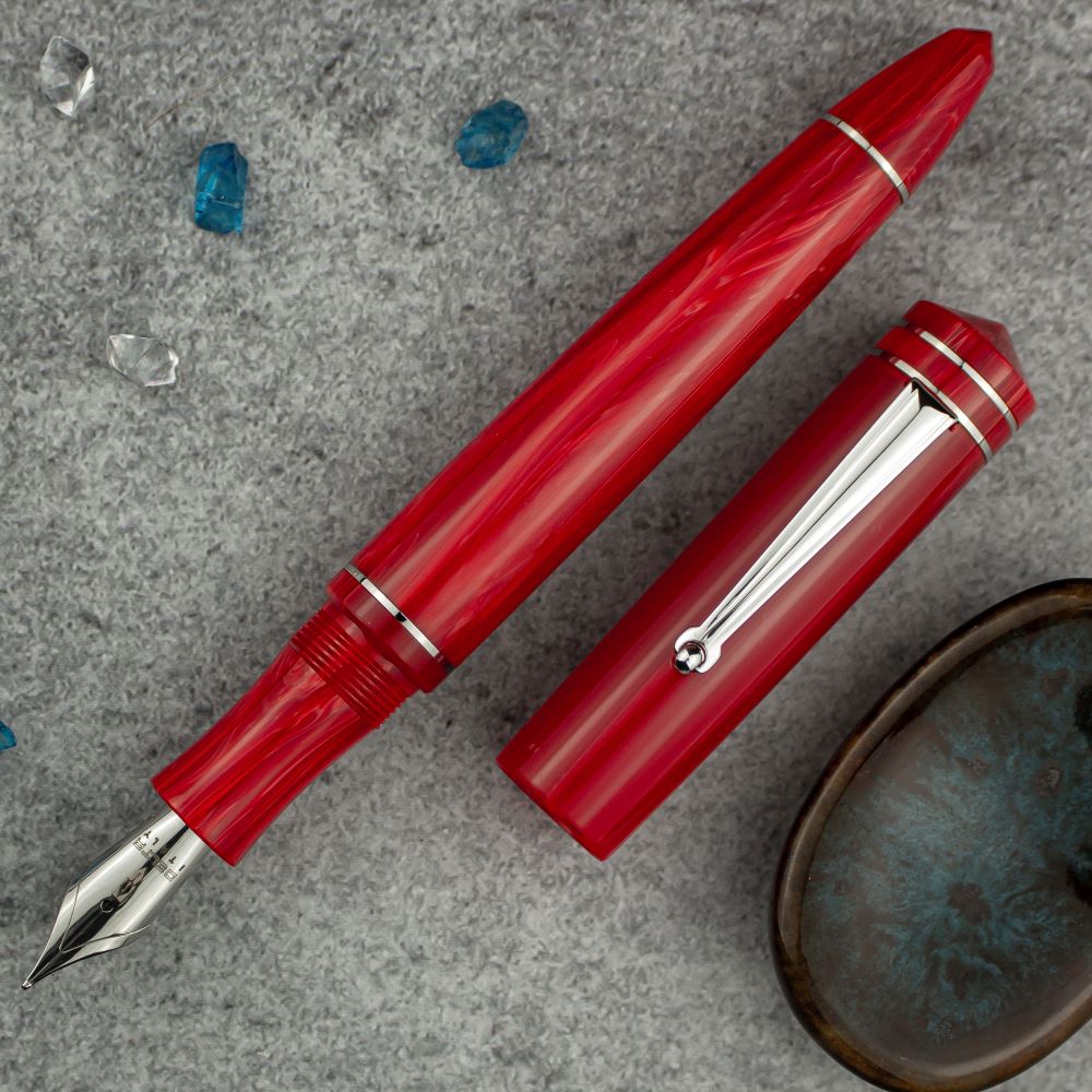 Delta Write Balance Red Fountain Pen