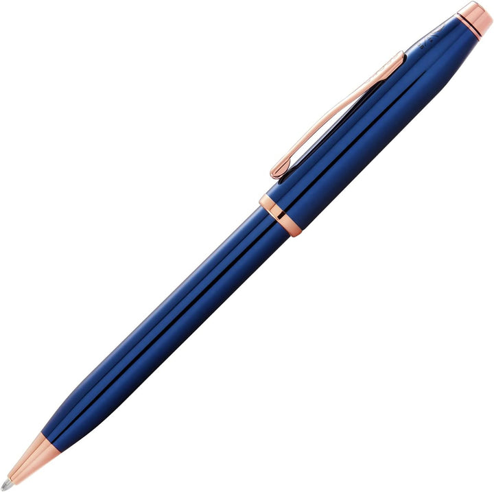 Cross Century II Ballpoint Pen, Translucent Blue & Rose Gold