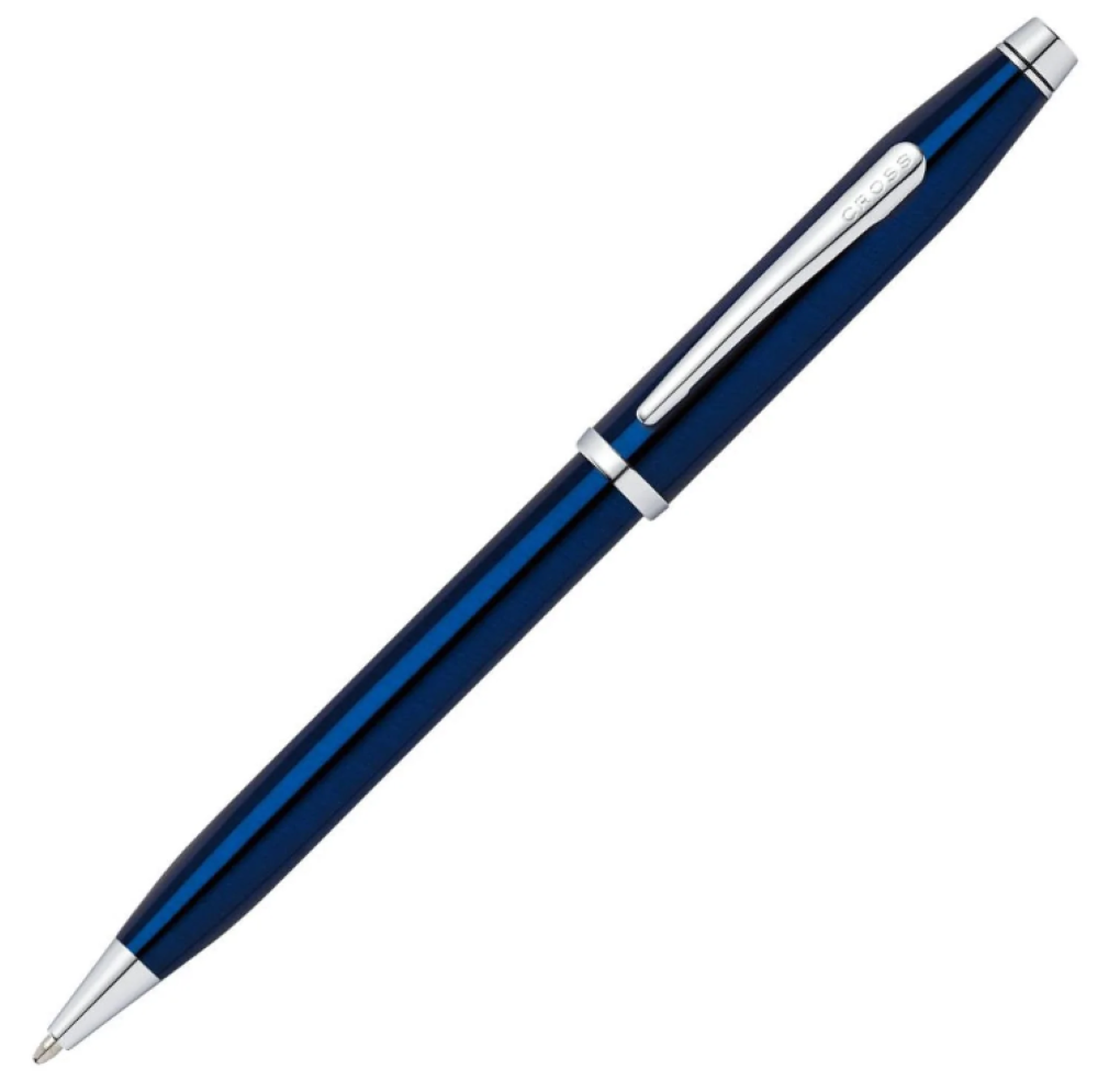 Cross Century II Ballpoint Pen, Translucent Blue & Chrome