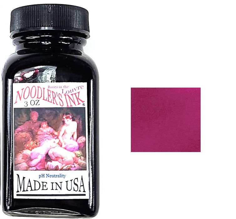 Noodlers Fountain Pen Ink Bottle, Rose in the Louvre (Ottomans Rose)