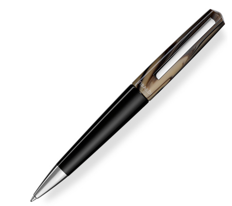 Tibaldi Infrangibile Taupe Grey Resin Ballpoint Pen