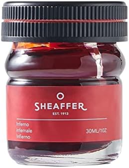 Sheaffer Fountain Pen Ink Bottle, Red, 30ml