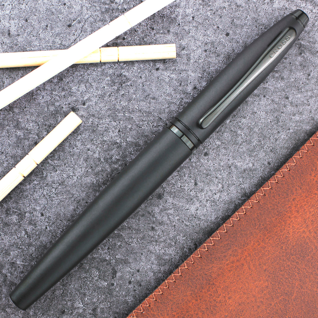 Cross Calais Fountain Pen, Stealth Black, Medium