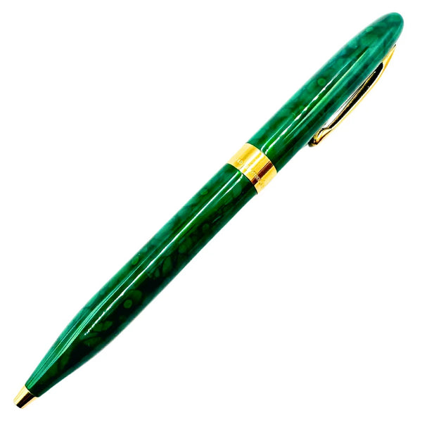 Sheaffer Crest Mechanical Pencil, Green Marble & Gold, USA Made, No Box