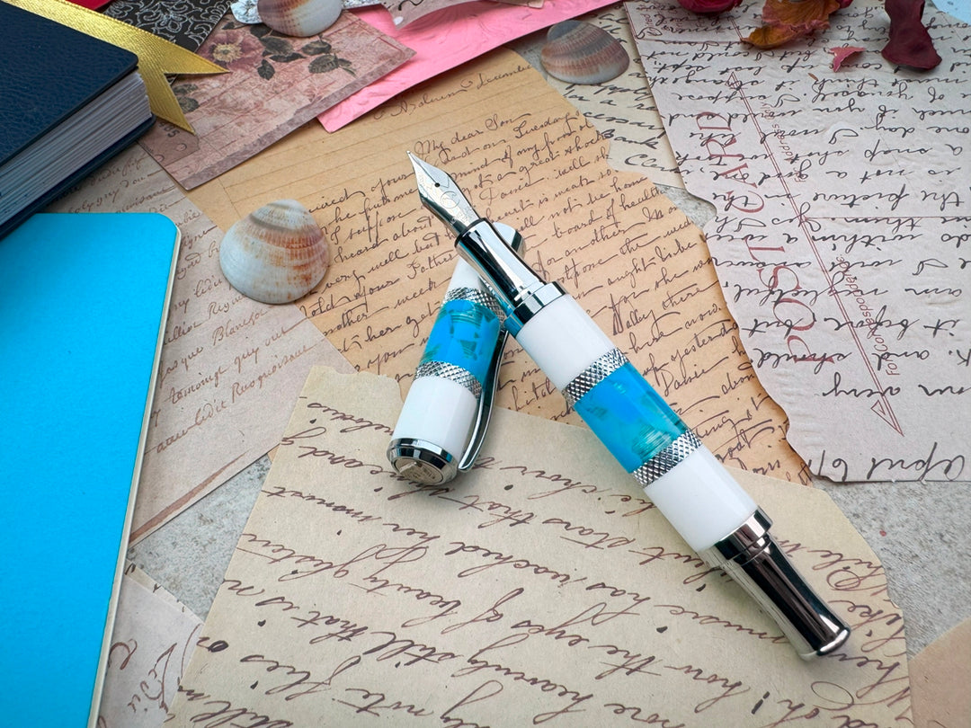 Monteverde Regatta Fountain Pen, Santorini Blue