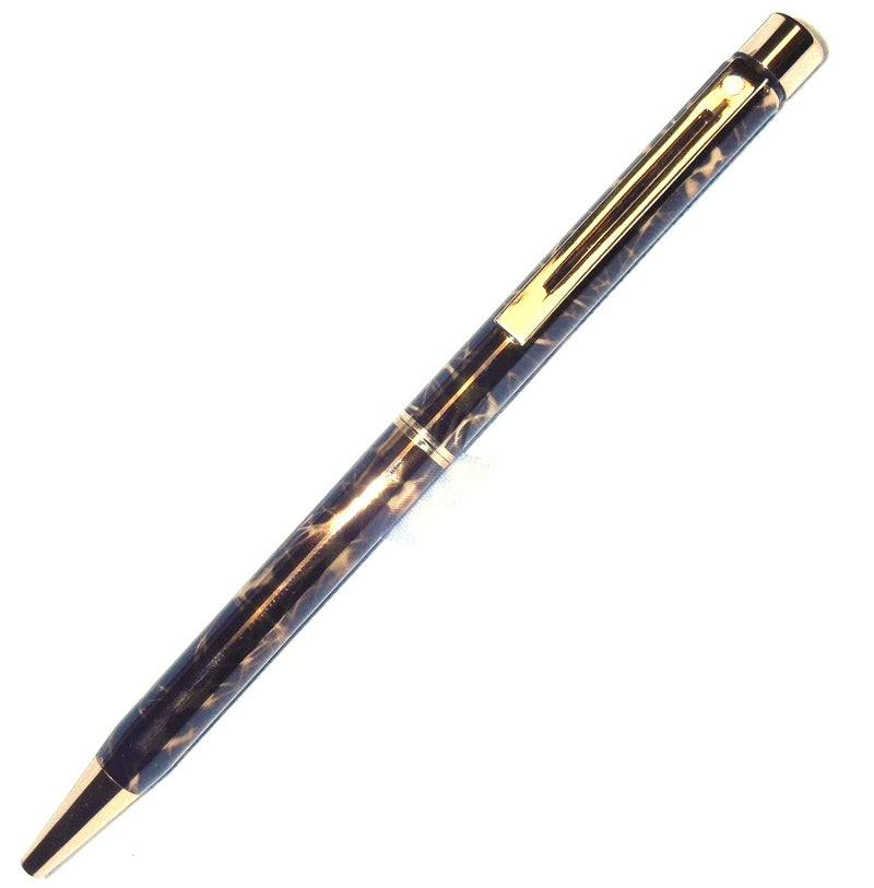 Sheaffer Targa Ballpoint Pen, Filigree Black & Gold, USA Made, No Box