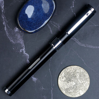 Diplomat Nexus Fountain Pen, Black & Chrome