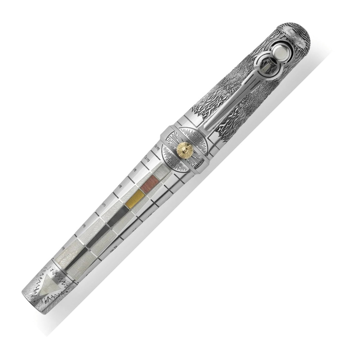 Montegrappa Limited Edition Alchemist Sterling Silver Fountain Pen, Aer