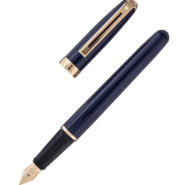 Sheaffer Prelude Fountain Pen, Cobalt Blue & Gold, No Box