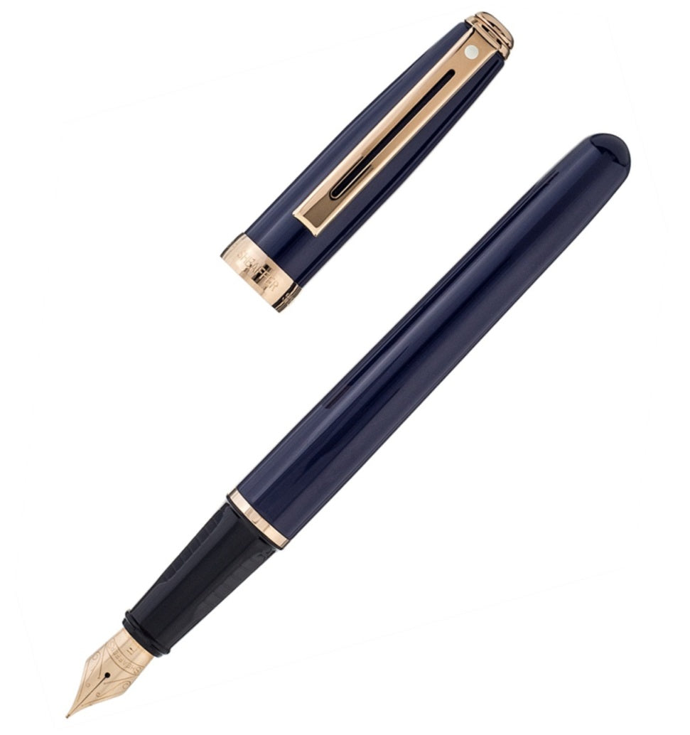 Sheaffer Prelude Fountain Pen, Cobalt Blue & Gold, No Box