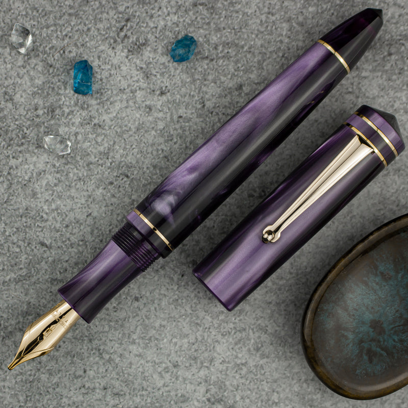Delta Write Balance Purple Fountain Pen