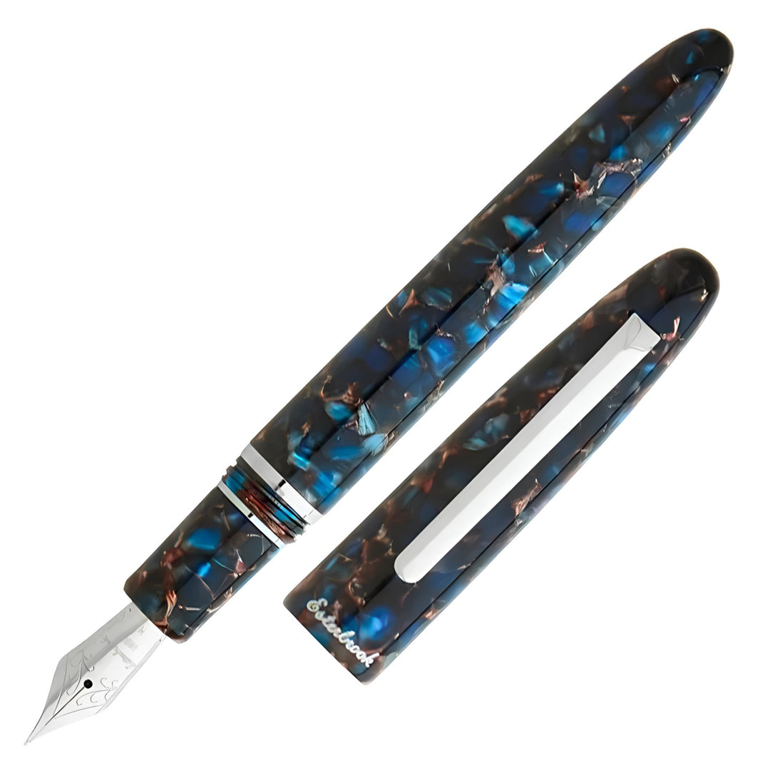 Esterbrook Estie Standard Fountain Pen, Nouveau Blue & Palladium