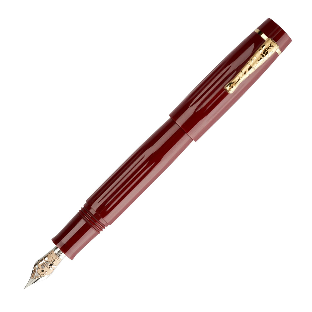 Delta Bio+16 Special Edition Fountain Pen, Dark Red