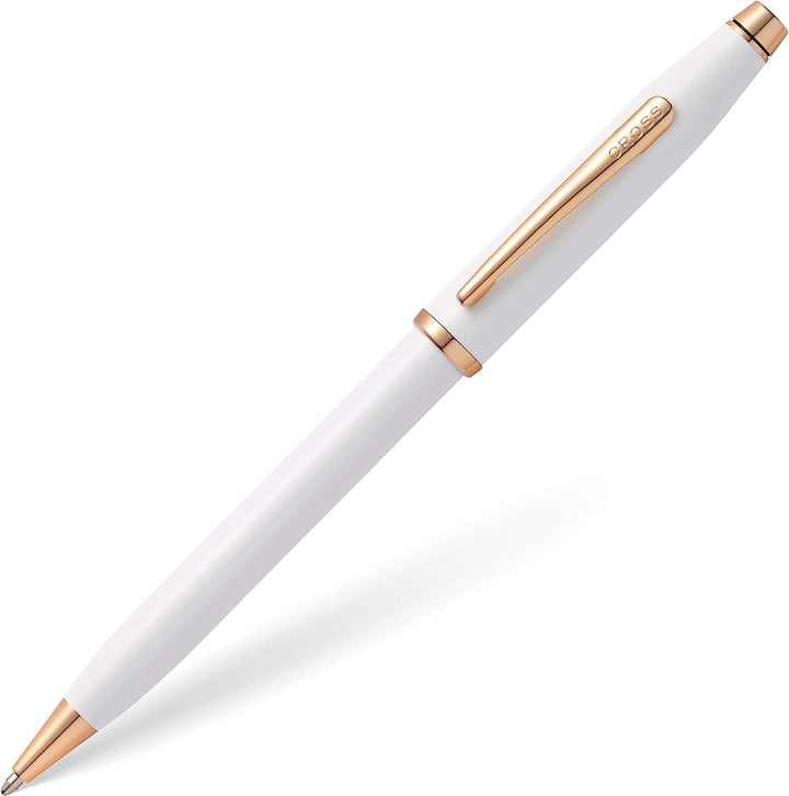 Cross Century II Ballpoint Pen, Pearlescent White & Rose Gold