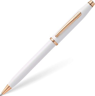 Cross Century II Ballpoint Pen, Pearlescent White & Rose Gold
