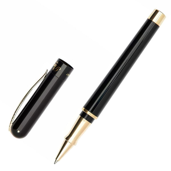 Pineider Avatar Anniversary Collection Rollerball Pen, Black & Yellow Gold