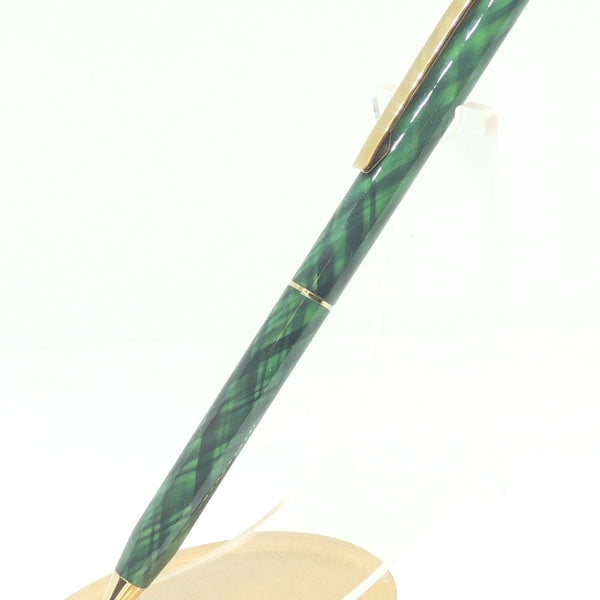 Sheaffer Fashion Mechanical Pencil, Tartan Green, USA Made, No Box