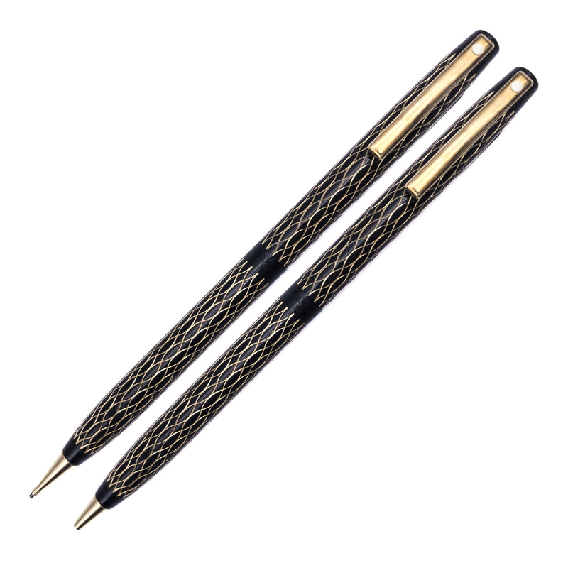 Sheaffer Lady Ballpoint Pen & Pencil Set, Black Tulle, No Box