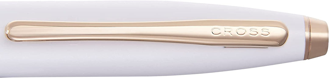 Cross Calais Ballpoint Pen, Pearlescent White & Rose Gold