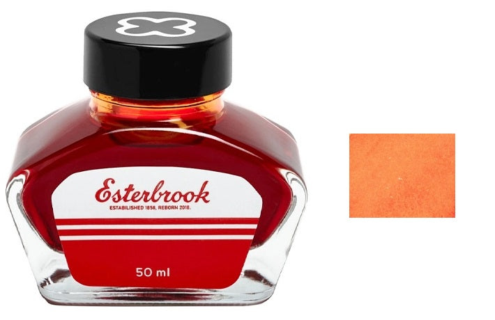 Esterbrook Fountain Pen Ink Bottle, 50ml, Tangerine