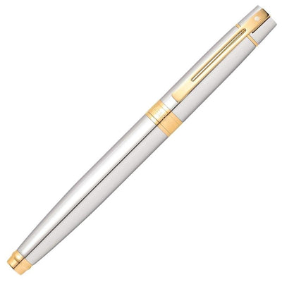 Sheaffer 300 Fountain Pen, Polished Chrome & Gold
