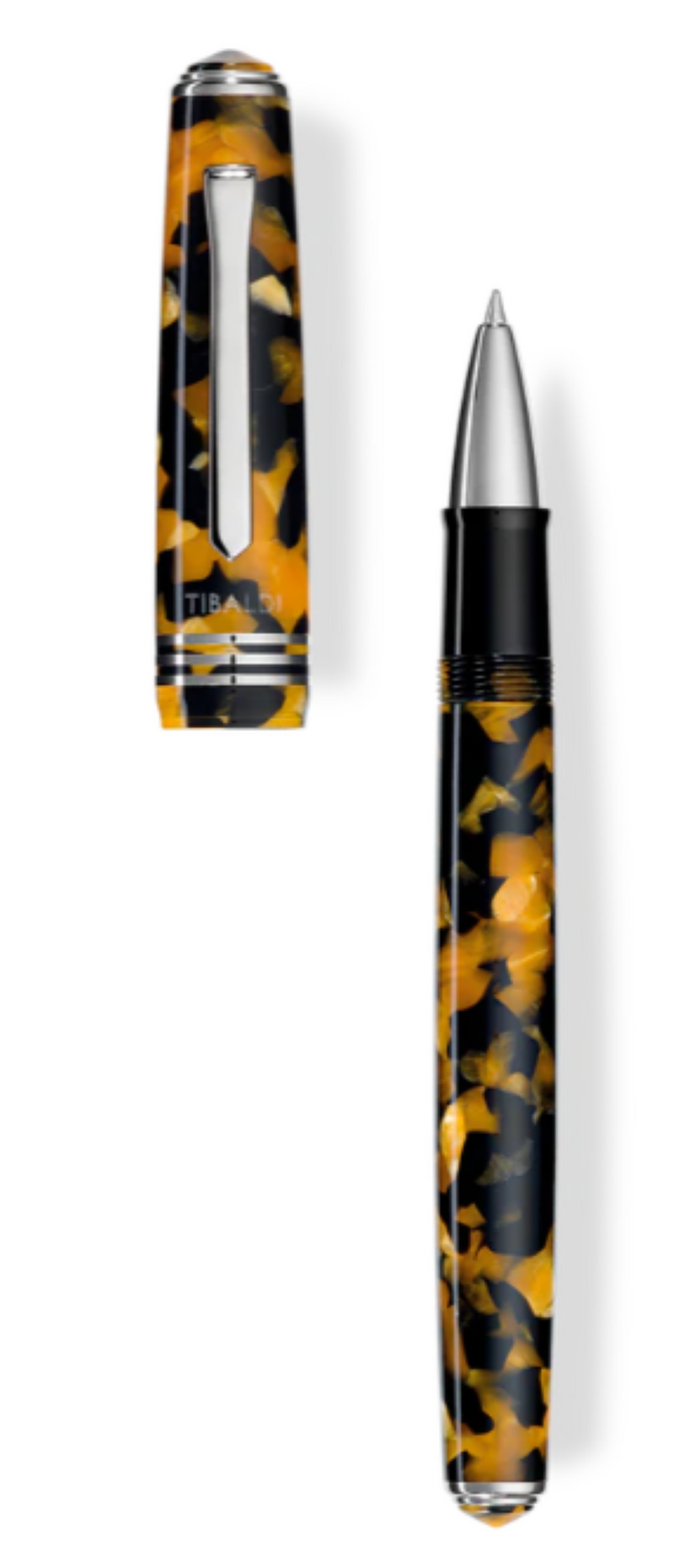 Tibaldi N60 Amber Yellow Resin Rollerball Pen