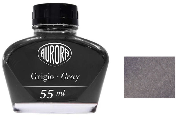 Aurora Fountain Pen Ink Bottle, 55ml, Gray
